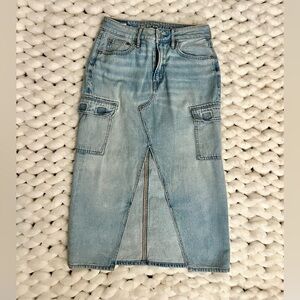 American Eagle Outfitters Light Blue Denim Skirt